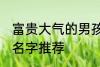 富贵大气的男孩名字 富贵大气的男孩名字推荐