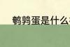 鹌鹑蛋是什么样的 鹌鹑蛋的介绍