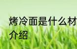 烤冷面是什么材料做的 烤冷面的材料介绍