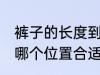 裤子的长度到哪里合适 裤子的长度到哪个位置合适