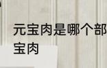 元宝肉是哪个部位 什么位置的肉是元宝肉