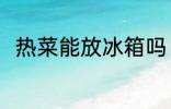 热菜能放冰箱吗 热菜可以放冰箱吗