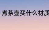 煮茶壶买什么材质的好 如何选购茶壶