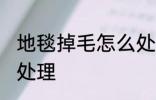 地毯掉毛怎么处理方法 地毯掉毛如何处理