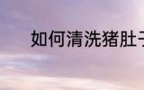 如何清洗猪肚子 猪肚清洗方法