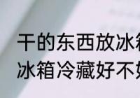 干的东西放冰箱冷藏好吗 干的东西放冰箱冷藏好不好