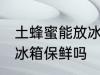 土蜂蜜能放冰箱保鲜吗 土蜂蜜可以放冰箱保鲜吗