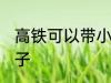 高铁可以带小孩子吗 高铁能否带小孩子